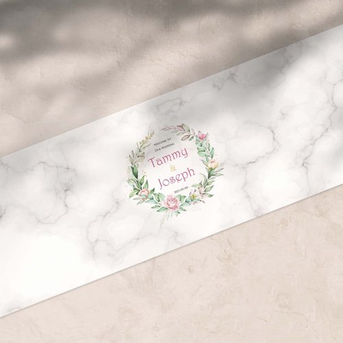 Mibao Design｜婚禮客製化商品 結婚簽名綢 婚禮簽名綢 禮金桌佈 婚禮簽到 簽名海報 簽名軸