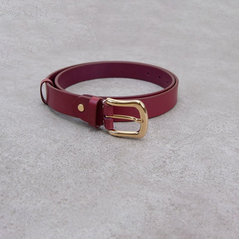 真皮皮帶 belt 義大利皮革 腰帶 30mm 女用皮帶 燙金 禮物 - 皮帶/腰帶 - 真皮 多色