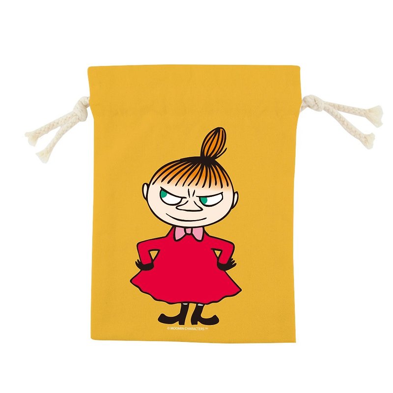 MOOMIN Authorized-Colored Drawstring Pocket Liitle My (Yellow/3 Size) - Toiletry Bags & Pouches - Cotton & Hemp Yellow