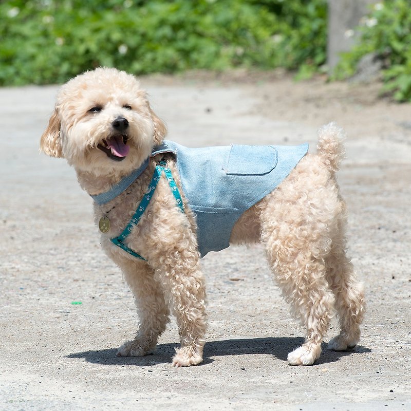 【Momojism】 Pet Clothes - Vest - Cat • Dog - Mary - Clothing & Accessories - Cotton & Hemp Multicolor