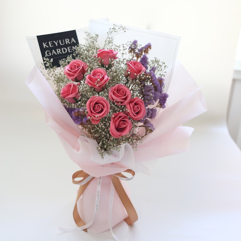 璎珞Manor/G185/Eternal Flower/Graduation Bouquet/Dry Flower Bouquet/Valentine's Day Bouquet/Flower Ceremony - ช่อดอกไม้แห้ง - พืช/ดอกไม้ 