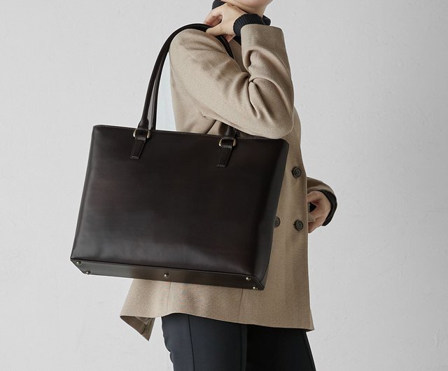 topologie トートバッグ ブラウン/オリーブ BIGトート01 オリーブドラブ / 6号帆布 | aoya bags | シンプル