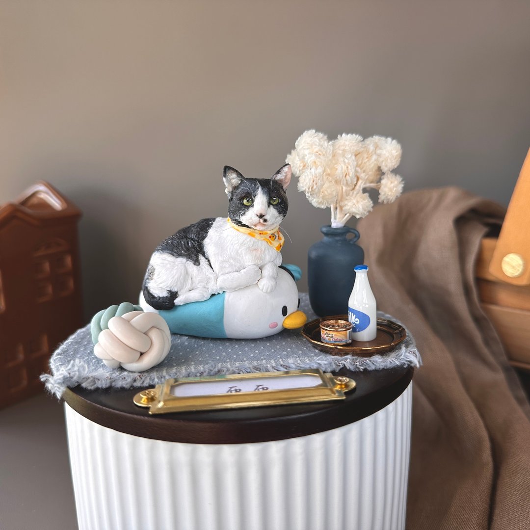 【Custom Full Body Pet】Size S Moonset.B | Pet Memorials Cozying Up with You Under the Sunset - Custom Bed Pet Urn - อื่นๆ - วัสดุอื่นๆ 