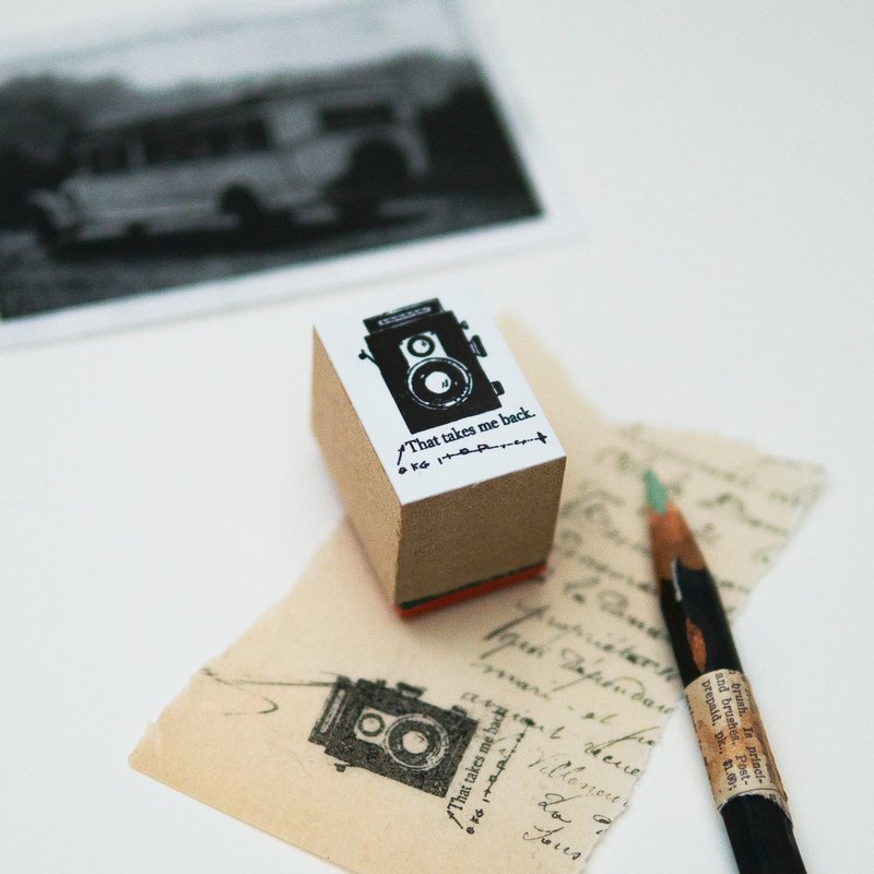 st79 stamp retro camera - Stamps & Stamp Pads - Wood 