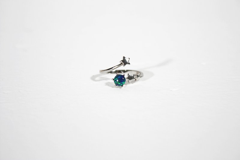 澳洲幻彩Opal澳寶蛋白石 星型開口戒指 - 戒指 - 寶石 多色