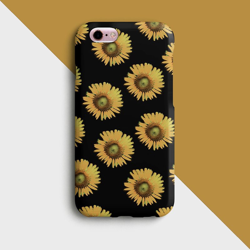 Sunflower Phone case - 平板/電腦保護殼/保護貼 - 塑膠 咖啡色