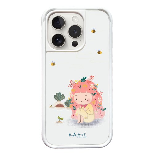 COMPLE MagSafe 感應式卡槽防摔殼 米蟲女孩-發芽 For iPhone