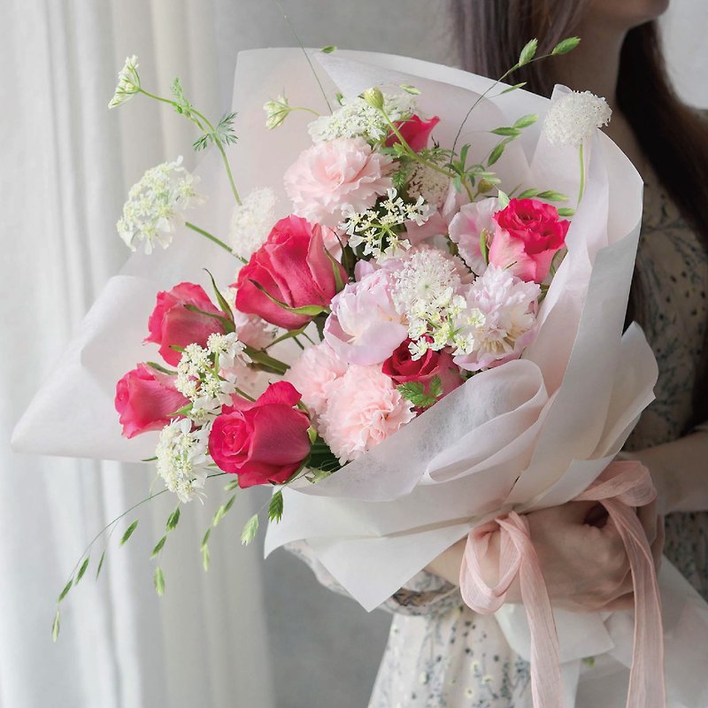 【Customized】Flower Bouquet - ตกแต่งต้นไม้ - พืช/ดอกไม้ สึชมพู