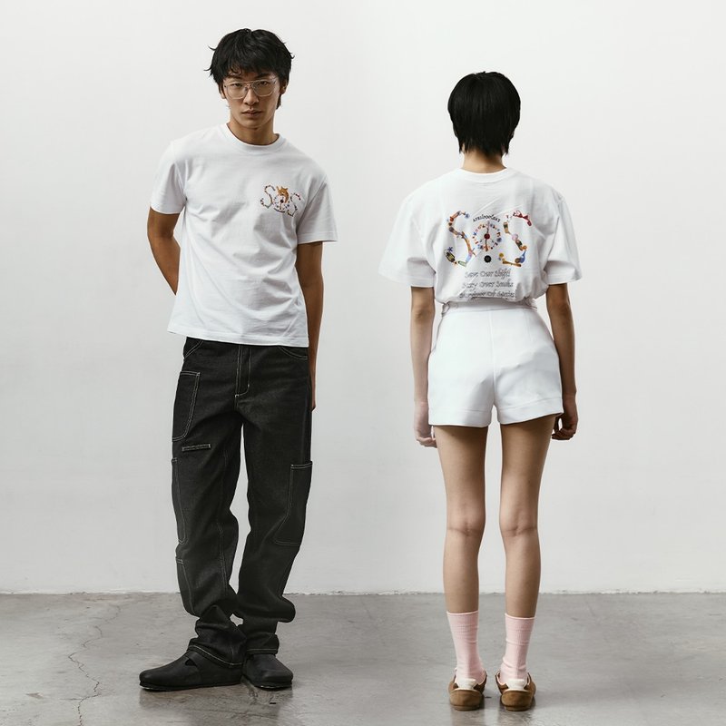 Aprilpoolday / APRIL BASIC T-SHIRT - 女 T 恤 - 其他材質 多色