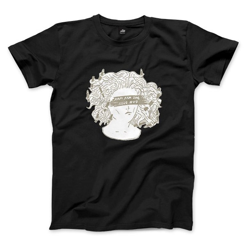 Pencil Dusha-Grey-Black-Unisex T-shirt - Men's T-Shirts & Tops - Cotton & Hemp Black