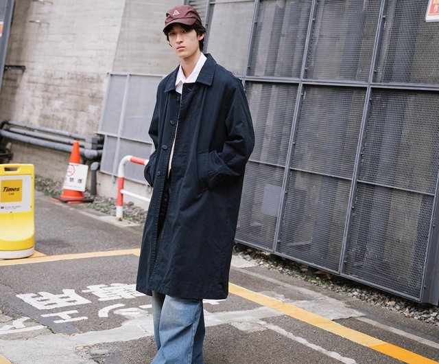 日本製ヴィンテージ風 ダブルブレストトレンチコート - ショップ 有時