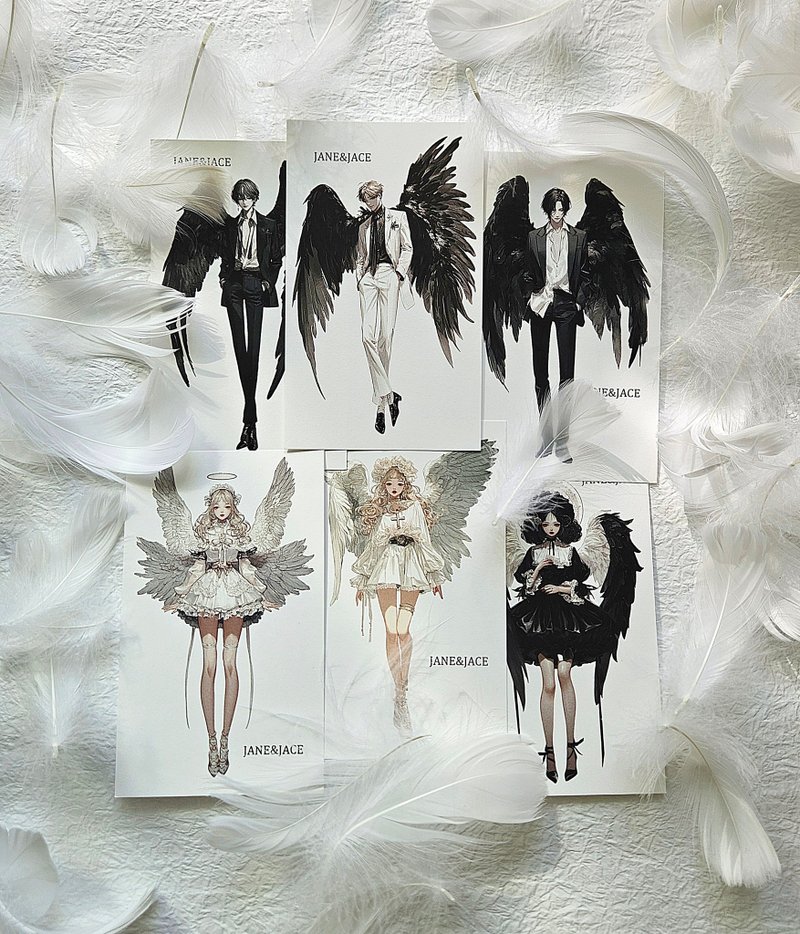 Black Angel Paper - 貼紙 - 紙 