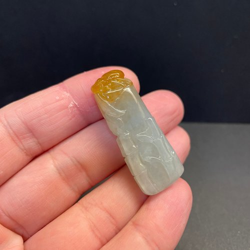 元元圓滾滾 水晶手鍊 瀚玉珠寶 天然A貨翡翠 冰蜜糖黃 黃翡竹節 竹子 節節高升 鴻運