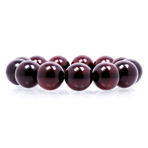 正佳珠寶 Gemsrich Jewelry 【正佳珠寶】琥珀血珀 頂級全淨體 14.8-15.2mm 櫻桃血珀手珠