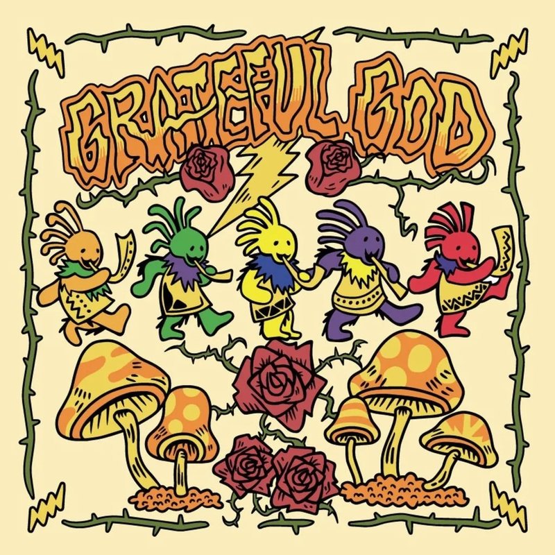 【限量現貨】Grateful GOD  KOKOPELLI迷幻靈魂手帕,手巾 - 錢包/皮夾/長短夾 - 其他材質 