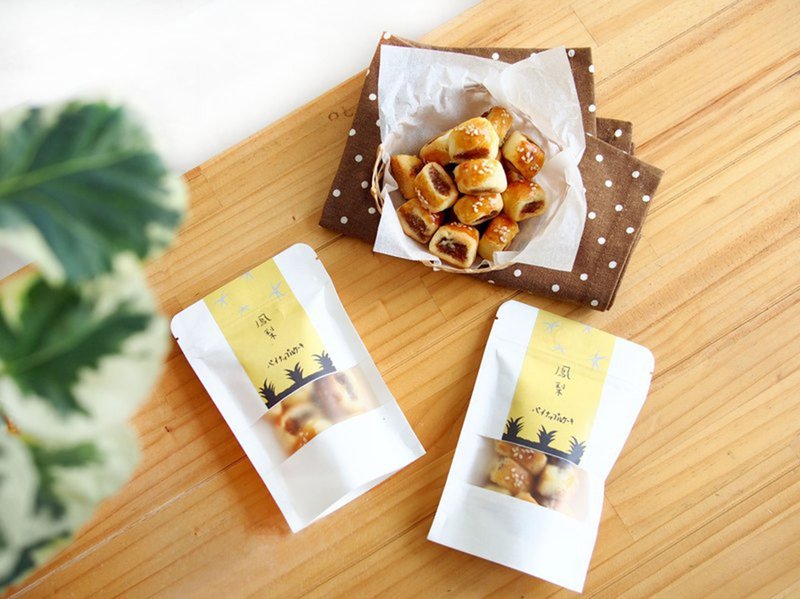 咕嚕 ゴロゴロ 鳳梨田系列  一口酥-鳳梨 2罐禮盒裝 下午茶點 - 蛋糕/甜點 - 新鮮食材 黃色