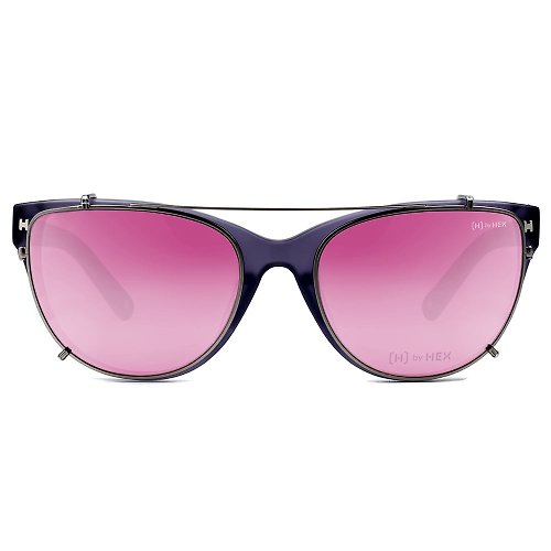 HEX Eyewear 光學配前掛墨鏡 | 太陽眼鏡 | 透紫色 | 台灣製