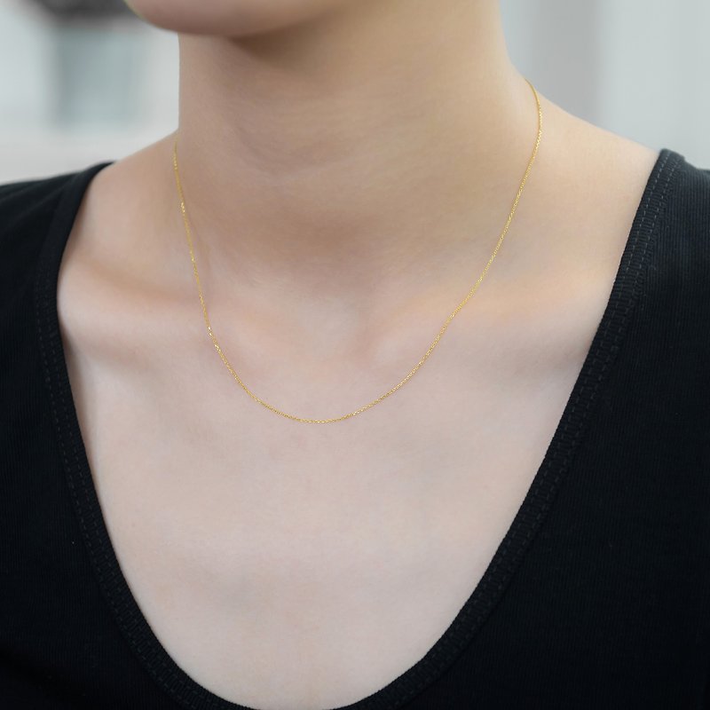 [Highly rated and best-selling] 14K gold clavicle chain/gold/silver/ Rose Gold available in three colors - Collar Necklaces - Precious Metals Multicolor