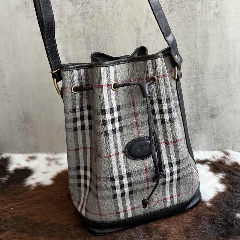 Givenchy Vintage Kelly Shoulder Bag - กระเป๋าแมสเซนเจอร์ - หนังแท้ สีเทา