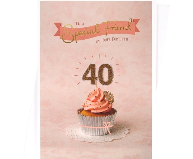 美しい40歳の誕生日 ホールマーク バースデーウィッシュカード ショップ Hallmarkcards カード はがき Pinkoi