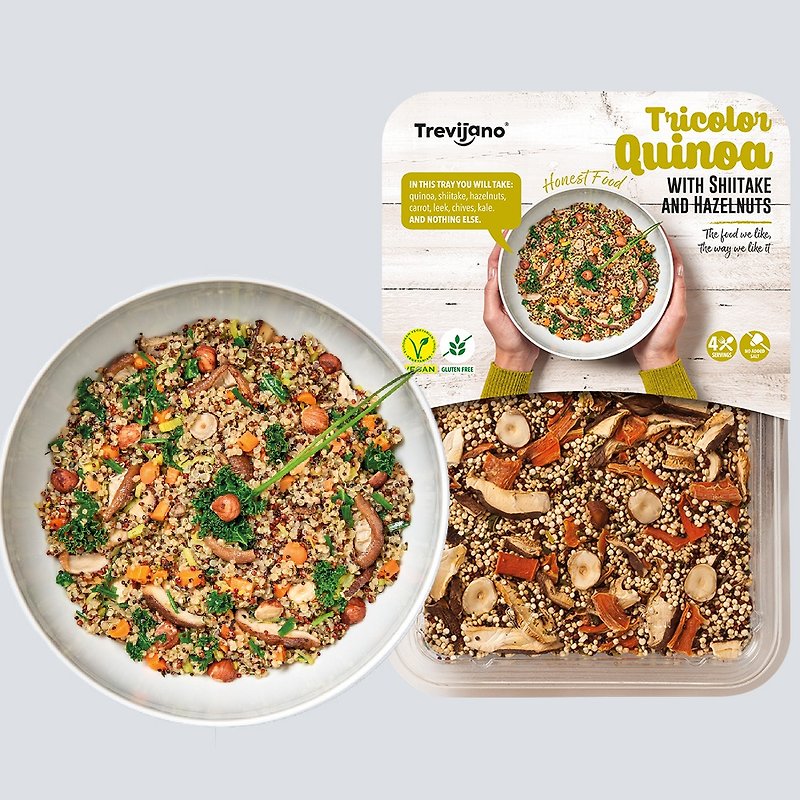Tricolor Quinoa with Shiitake and Kale