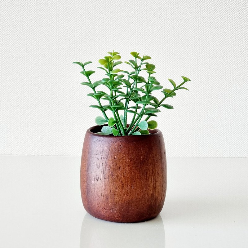 Artificial plant (money tree) with pot - 植栽/盆栽 - 木頭 咖啡色