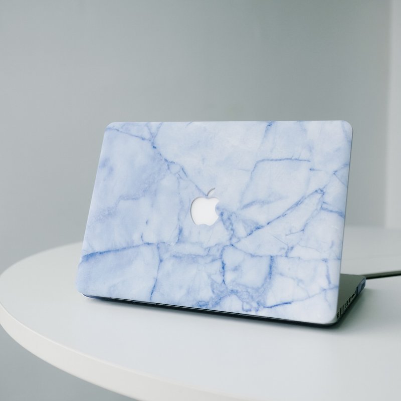 香港品牌 Sell Good 原創大理石紋理 MacBook 保護殼 - 冰雪藍 - 平板/電腦保護殼/保護貼 - 其他材質 藍色