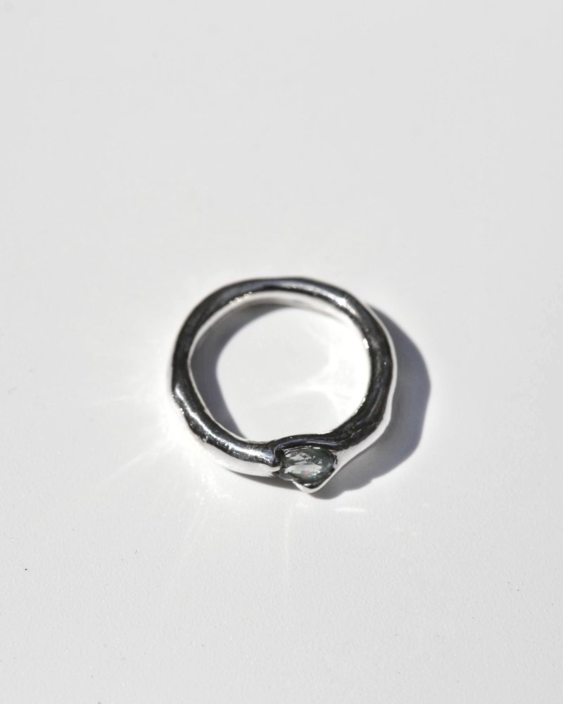 Flow jewel ring 流動寶石 戒指 - 戒指 - 純銀 多色