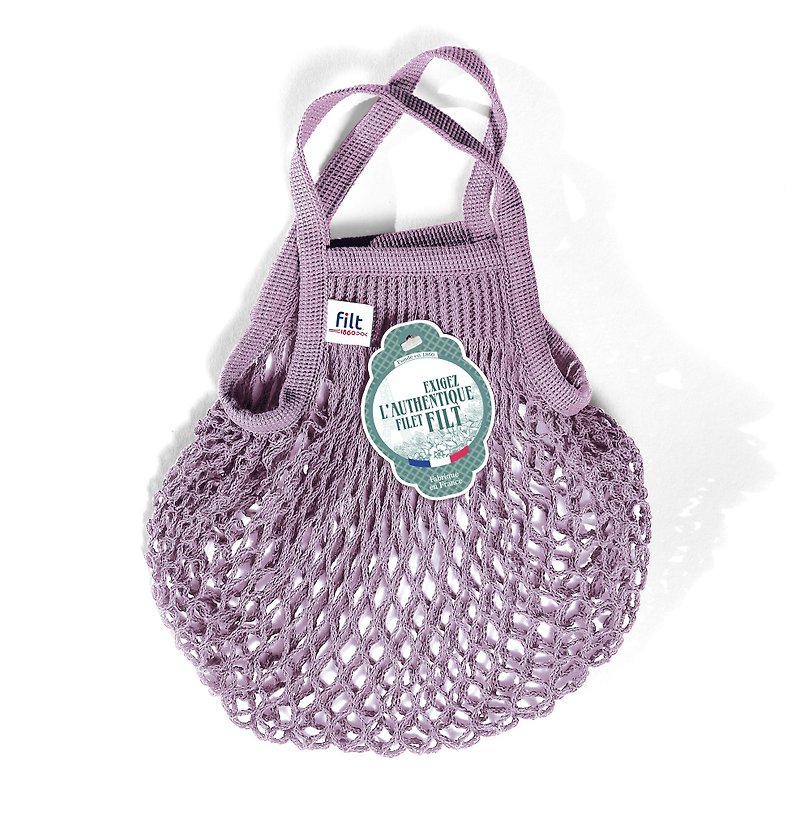 法國Filt經典手工編織袋-煙燻紫 The a la rose - 手提包/手提袋 - 棉．麻 