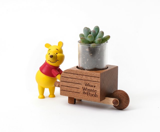 プーさんカートポット] ディズニー多肉植物鉢 | 植物は含まれていませ