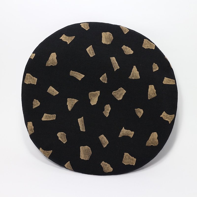 JOJA - Large Flat Top/Black Gold Nugget - Hats & Caps - Other Materials Black