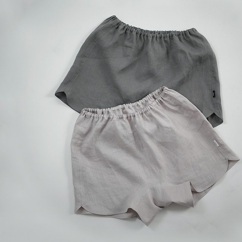 【リネントランクス】女性用　締め付けず 肌が喜ぶリラックス ショーツ / 2色展開 b014l - 女內衣褲 - 棉．麻 灰色