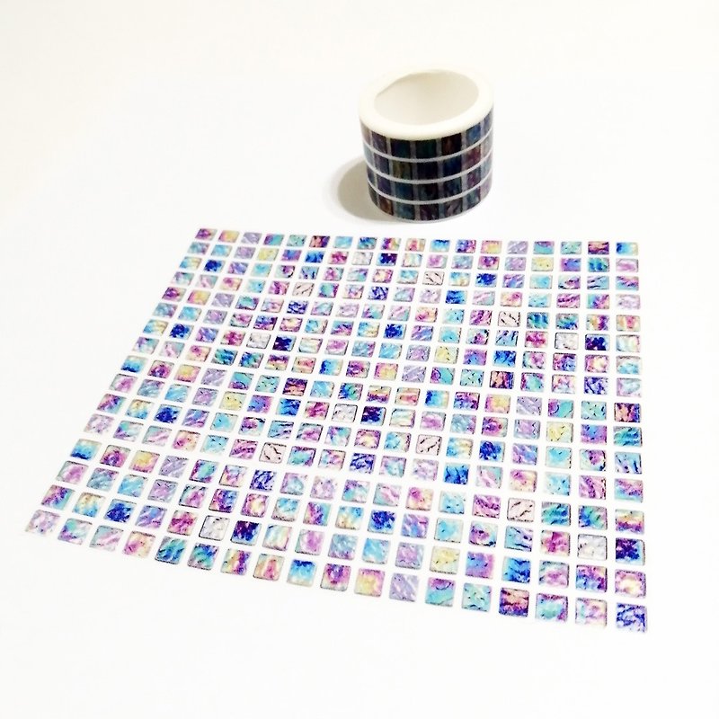 Washi Tape Purple Glass Tiles 2M - Washi Tape - Paper 
