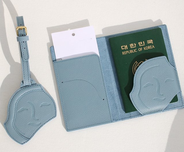 天然牛革 'Silla's smile' パスポートウォレット - ショップ