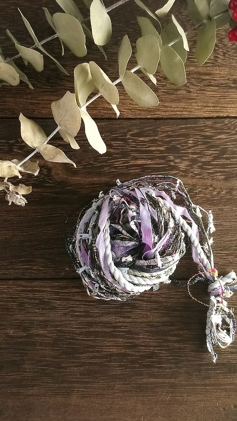 引き揃え糸 - 編み物/刺繍/羊毛フェルト/裁縫 - ポリエステル グレー