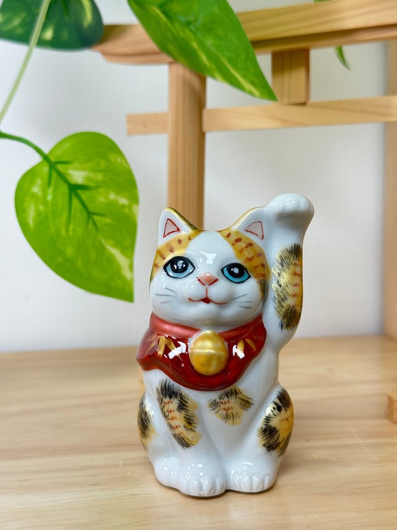 九谷燒 | 金彩三毛 9CM - 擺飾/家飾品 - 陶 粉紅色