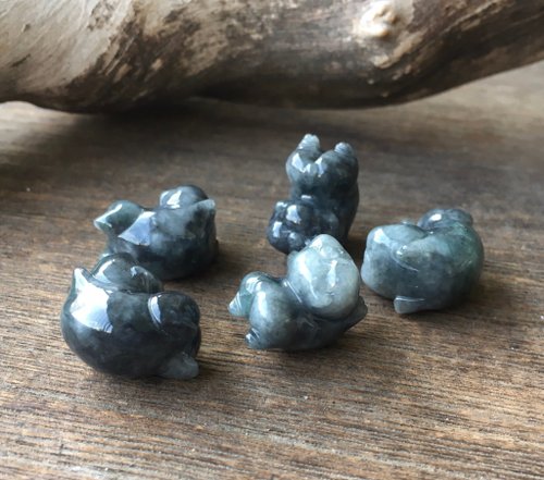 もち米の黒い骨の鶏翡翠豚の装飾品 - ショップ meyuko その他 - Pinkoi