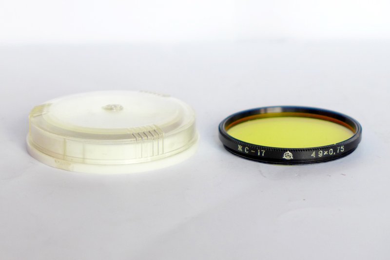 ZhS-17 49mm yellow lens filter 49.5x0.75 49x0,75 USSR LZOS for Helios-44-2 boxed - 相機/拍立得/底片相機 - 其他材質 黑色