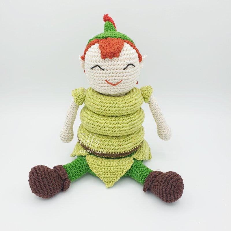 The Little Flying Hero Crochet Pattern | Amigurumi Stacking Tower Toy - 手工藝教學/工具書 - 其他材質 