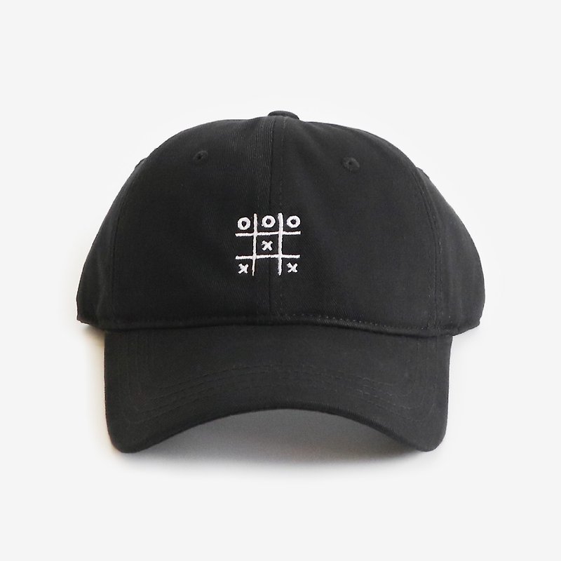 OOXX game baseball cap - หมวก - ผ้าฝ้าย/ผ้าลินิน สีดำ