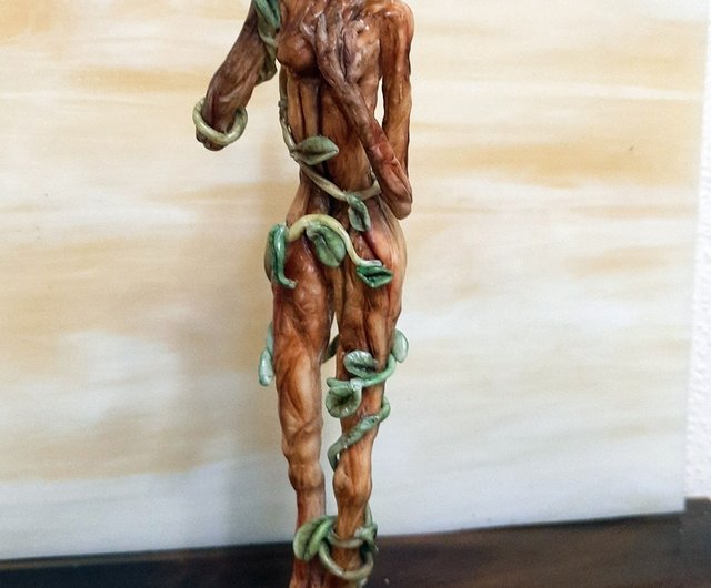 Elf art doll OOAK, ドライアド 妖精の彫刻, ファンタジー