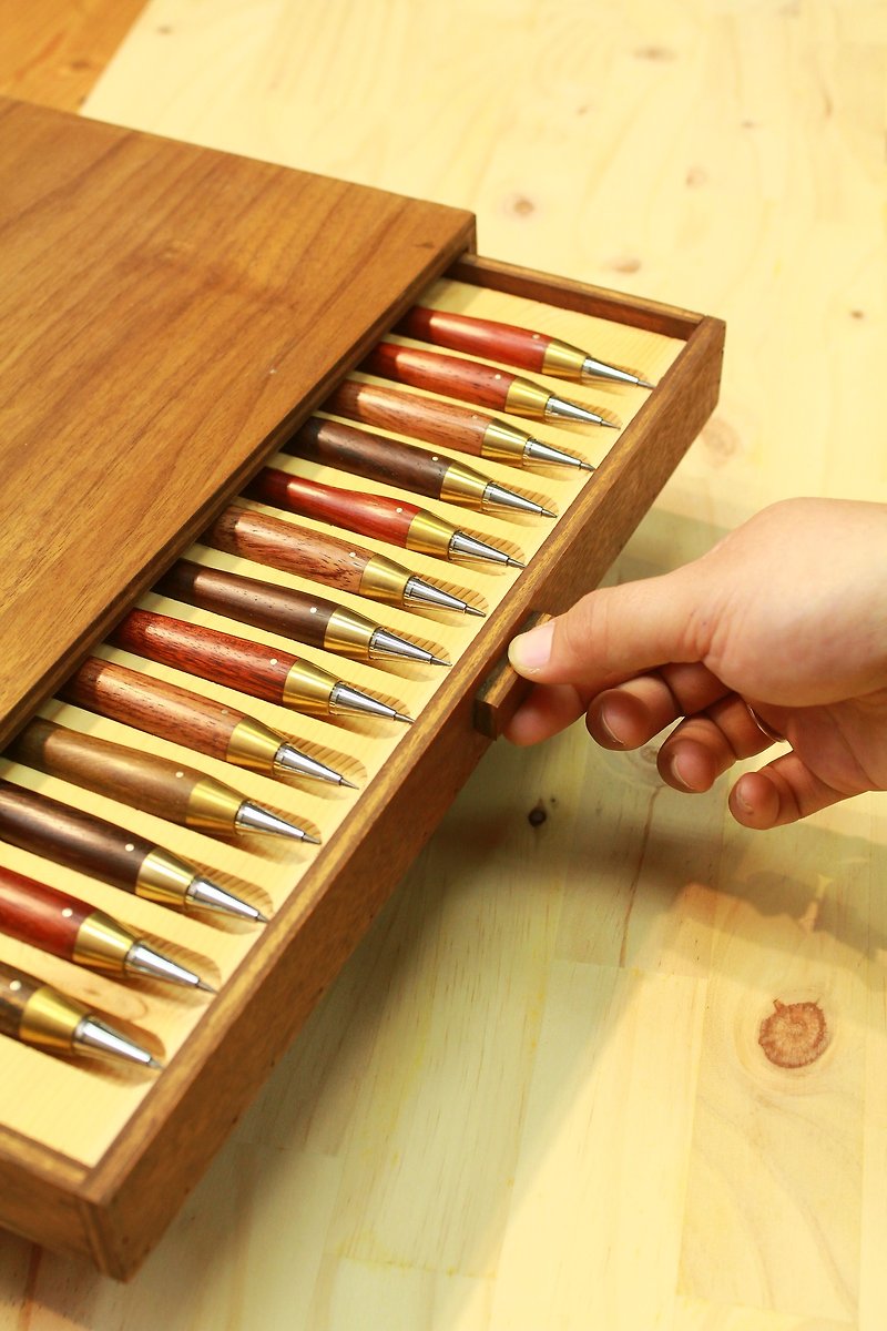 文房具-複合エンジニアリングペン2.0mmカスタマイズ製品 - その他のペン - 木製 ゴールド