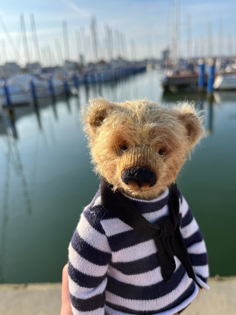 Artist Teddy Bear  Mimmo 22 cm - 公仔/玩偶 - 其他材質 咖啡色