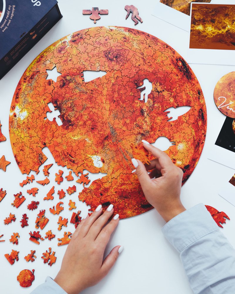 Venus Wood Adult Jigsaw Puzzles, Space Wood Puzzle, Birthday Gift for Her - 拼圖 - 木頭 