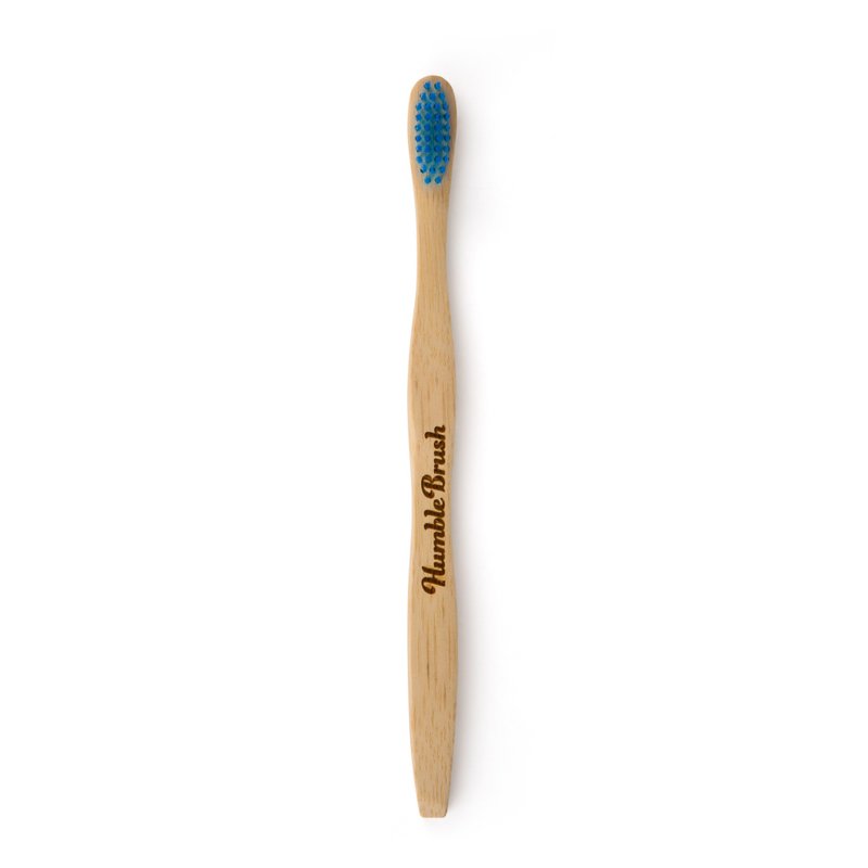 humble brush adult - blue, soft bristles - Toothbrushes & Oral Care - Bamboo Blue