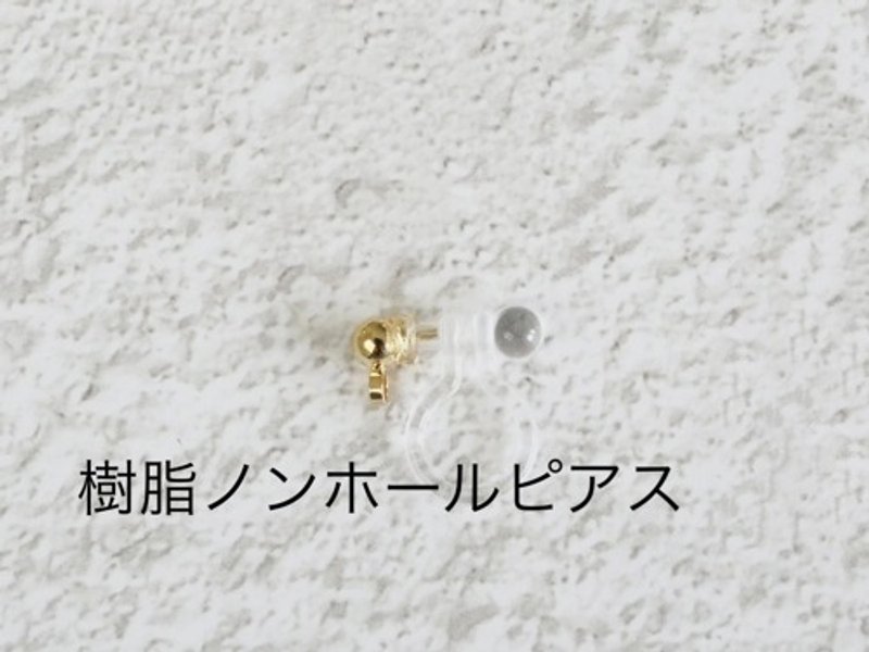 樹脂ノンホールピアスに変更（スタッド揺れるタイプ） - 其他 - 其他金屬 