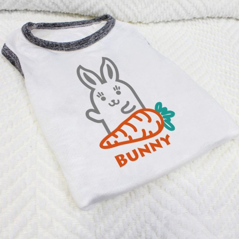 [NINKYPUP] Rabbit Reflective Clothes, customized design - ชุดสัตว์เลี้ยง - ผ้าฝ้าย/ผ้าลินิน ขาว