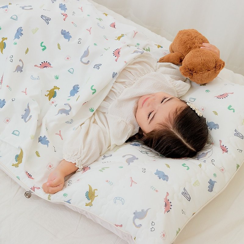 South Korea Bebenuvo [Recommended Sleeping Bag for Kindergarten] Double-sided Four Seasons Nap Quilt Set - Rabbit Love Tulip - Other - Other Materials 