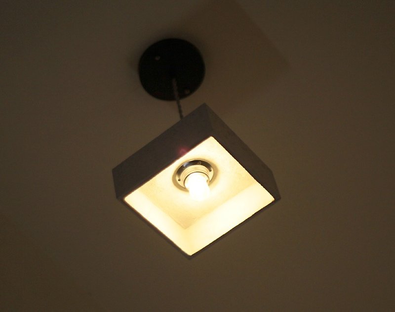Square chandelier - Lighting - Cement 