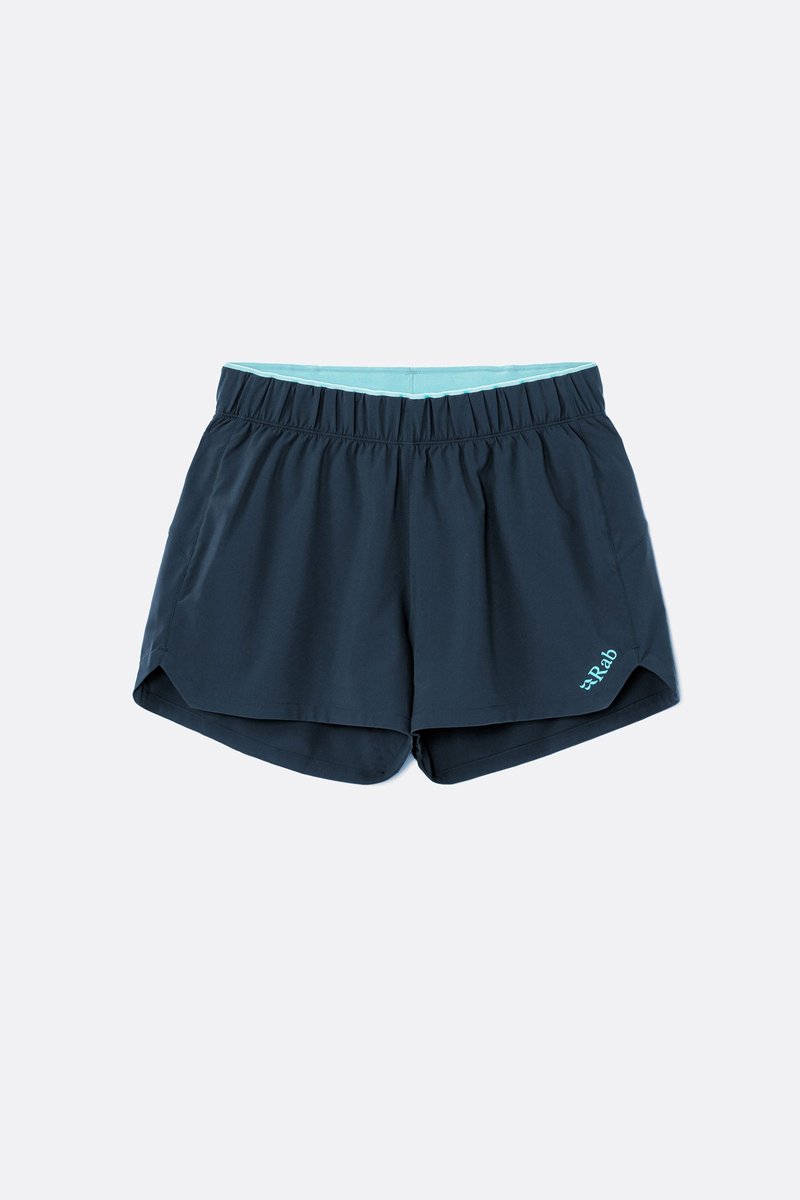 【Rab】Women's Talus Active Shorts 女 風暴藍 - 女運動褲/機能褲 - 聚酯纖維 灰色